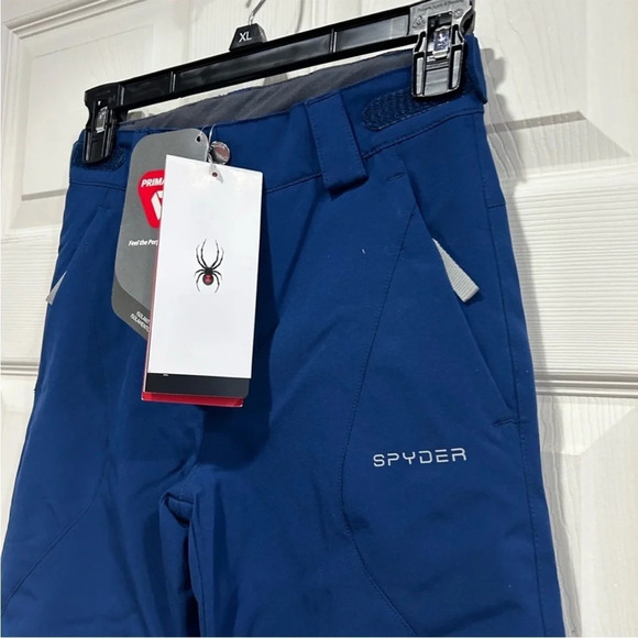 Spyder Girls 10 Kids Olympia Snow Pants Blue Ski Snowboard NWT Abyss - Picture 2 of 8